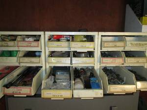 lot 146 image: Parts bin FULL of hardware fastener...