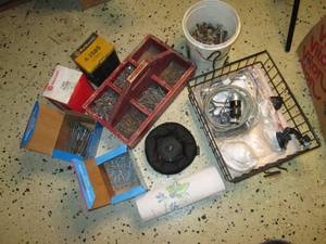 lot 159 image: Nails and Assorted hardware...