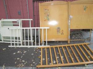 lot 180 image: Vintage cribs and frames...