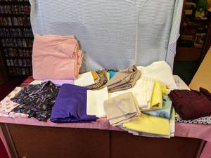 lot 252 image: Box of Fabric See Photos...