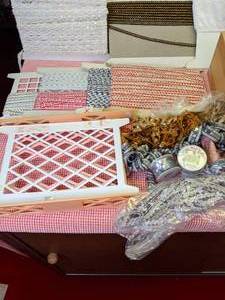 lot 258 image: Box of SewingCrafting Supplies Se...