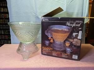 lot 360 image: Wexford punch bowl set that serves ...