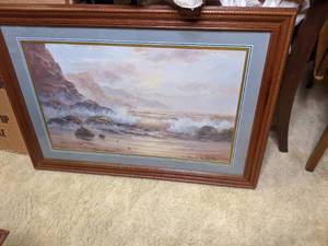 lot 212 image: Bob Sanders Seaside Framed Print...