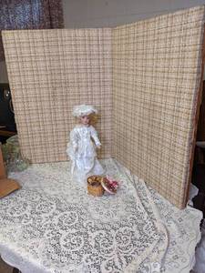 lot 213 image: Vintage Doll and Decor Piece See P...