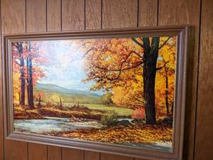 lot 218 image: Landscape Framed Painting 43.5 X 2...