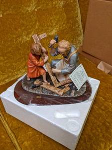 lot 231 image: Porcelain Figurines The Carpenter...