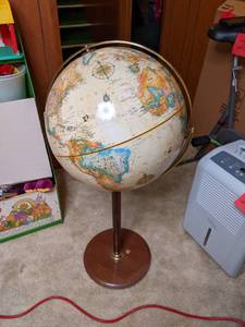 lot 234 image: 16 Diameter Old World Globe on Sta...