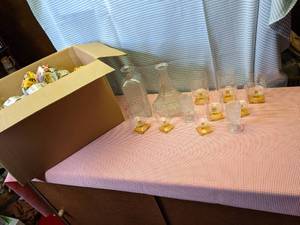 lot 275 image: Crystal Punch Glasses, WineSherry ...
