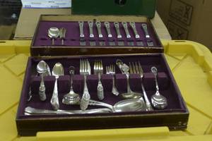 chest of flatware