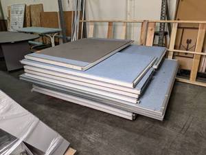 Pallet of acoustical panels or cubi...