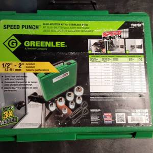 Greenlee speed punch for 12 to 2 ...