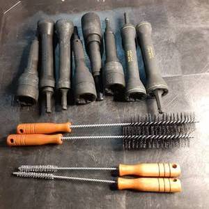 Lot of wire brushes and 8 Klein Too...