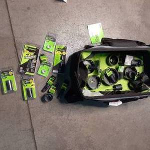 Work bag filled with Greenlee holes...