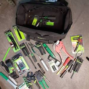 Greenlee tool bag filled with new h...