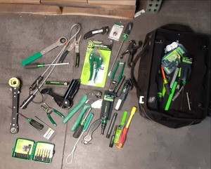 Greenlee tool bag filled with new h...