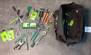 Greenlee tool bag filled with hand ...