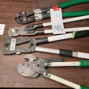4 Assorted Greenlee cutters and cri...