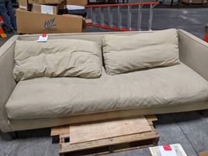 Tan couch measures 7 across...
