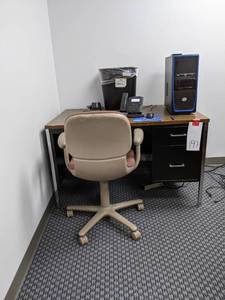 Desk and chair, top measures 30 x 4...