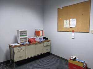 Storage Cabinet with 18 x 60 top a...