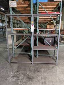 Metal shelf 6 wide and 6 tall...