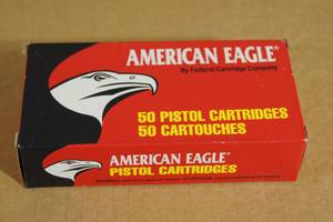 lot 3 image: 50 Federal American Eagle .45 GAP 185 Gr TMJ Ammo