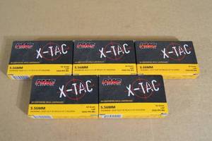 lot 36 image: 100 PMC X-Tac 5.56mm 62 Gr LAP Ammo