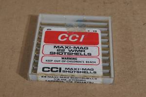 lot 45 image: 19 CCI Max-Mag .22 WMR Shotshells