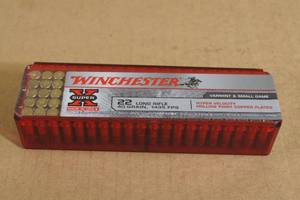 lot 51 image: 100 Winchester Super-X .22 LR 40 Gr CP HP Ammo