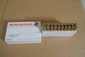 lot 68 image: 20 Reloaded 7.62 x 51 (.308) Ammo