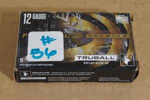 lot 83 image: 5 Federal Premium 12 Gauge 2-34 1 Oz Truball HP Rifled Slugs