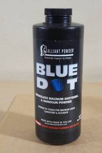 lot 101 image: 1 Lb Alliant Blue Dot Smokeless Magnum Gun Powder
