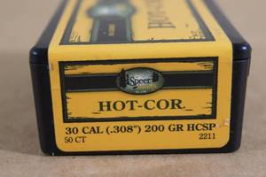 lot 121 image: 50 Speer Hot-Cor 30 Cal .308 200 Gr HCSP Bullets