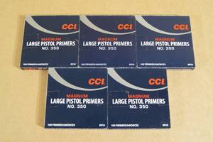 lot 140 image: 500 CCI No 350 Large Pistol Magnum Primers