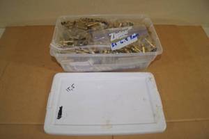 lot 158 image: Bin of Empty 6.8 Rem Casings