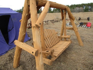 lot 8 image: Yard swing, cedar post construction with ...