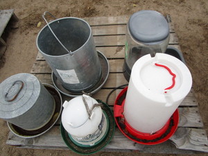 lot 36 image: Poultry waterers & feeders...