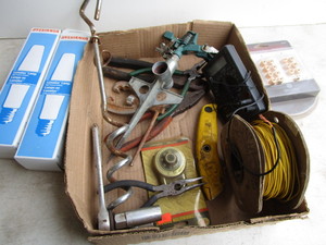 lot 62 image: Craftsman ratchet, sprinkler, wire,...