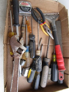 lot 61 image: Tools adjustable wrench, air acces...