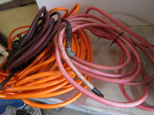 lot 111 image: Air hose with Husky 38...
