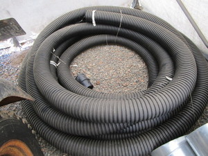 lot 159 image: Corrugated perforated hose...