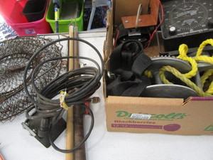 lot 195 image: Humminbird locator, winch, ice stic...