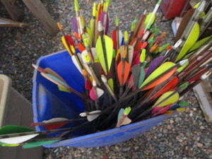 lot 197 image: Arrows, bin full...