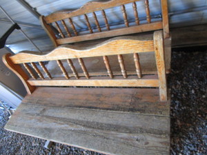 lot 202 image: Pair benches, 48...