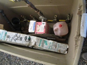 lot 214 image: Submersible pump - used, copper wit...