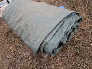 lot 247 image: Large tarp, unknown size  conditio...