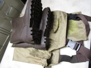 lot 265 image: Cabelas waders, appear small, boots...
