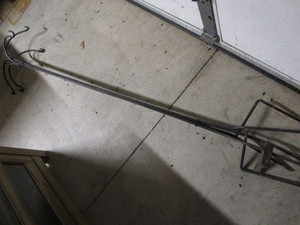 lot 275 image: Shepherds hook with two double hang...