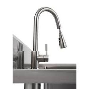 TRINITY 41.7 in. x 24 in. x 49.2 in. Stainless Steel Utility Sink with Pull out Faucet