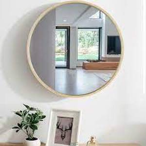 Medium Round Natural Hooks Classic Mirror (24 in. H x 24 in. W)